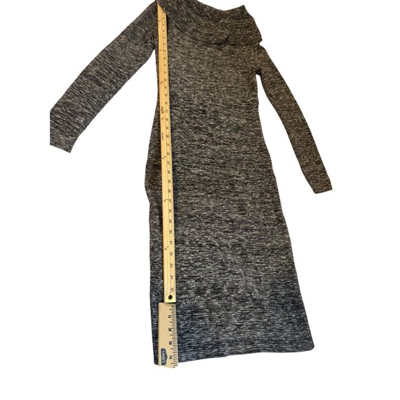 Anthropologie Moth Long Sweater Dress Size S Women's Grey Knit Turtleneck - Picture 3 of 6